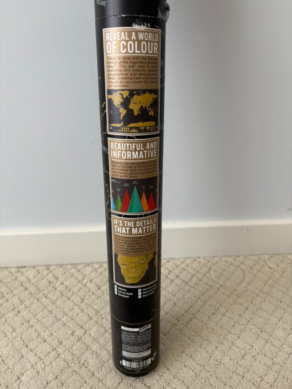 Luckies Deluxe Scratch-Off World Map